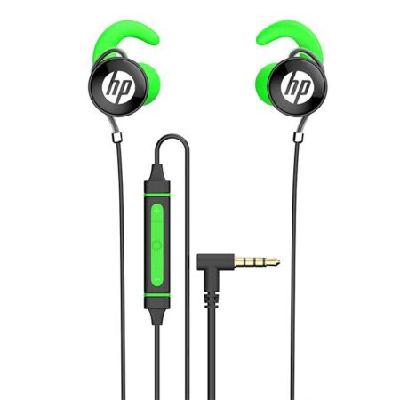 Audifonos Verde HP Dhe-7004 Stereo Deep Bass Con Microfono (Play/Pausa - Avanzar/Retroceder Cancion, Asistente Virtual) Entrada Auxiliar 3.Cable De 1M