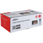 Kit De Videoportero Hibrido Dahua Dhi-Kth01/1.3Mp/Frente De Calle Analogico Con Camara/Monitor Touch De 7" WiFi/4 Hilos Al Frente De Calle/Soporta Camaras IP/Compatible App Dmss/Apertura Remota Puerta