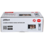 Kit De Videoportero Hibrido Dahua Dhi-Kth01/1.3Mp/Frente De Calle Analogico Con Camara/Monitor Touch De 7" WiFi/4 Hilos Al Frente De Calle/Soporta Camaras IP/Compatible App Dmss/Apertura Remota Puerta