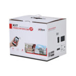 Kit De Videoportero Dahua Dhi-Ktp03/2Mp/Monitor De 7"/Frente De Calle IP65 Con Vision Ir/Apertura Remota/Control De 1 Puerta/Switch PoE De 4 Puertos 10/100/2 Puertos Uplink/Color Negro