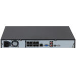 Nvr 8 Canales IP Dahua Dhi-Nvr4208-8P-4Ks3/8Mpx/8 Puertos PoE/160 Mbps/H.265+/2 Bahias De Discos Duros/Soporta Camaras Wizsense/E&S De Alarma