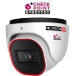 Camara Domo IP 4 Mp, Lente 2.8Mm (96°), De Dia Detecta Hasta 60 Mts/Reconoce:12 Mts/Idetifica: 6 Mts, Ir Hasta 20 Mts, RF, Microfono, Checkpoint,IP67