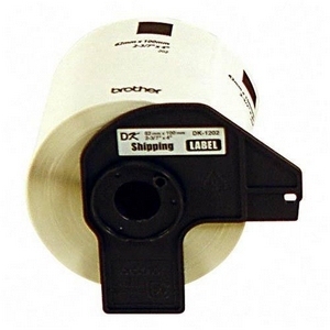 Etiqueta Blanca De Papel Brother Dk1202 – 300 Etiquetas De 62 Mm De Ancho X 100 Mm De Largo. Impresión En Negro. Ql800 / Ql810W / Ql1110Nwb.