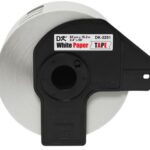 Etiqueta Blanca Continua De Papel Brother Dk2251 De 62 Mm De Ancho X 15.2 Mts De Largo. Impresión En Negro/Rojo. Ql800 / Ql810W -