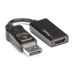 ADAPTADOR DE VIDEO DISPLAYPORT A HDMI STARTECH DP2HD4K60S CON PESTILLO/COLOR NEGRO