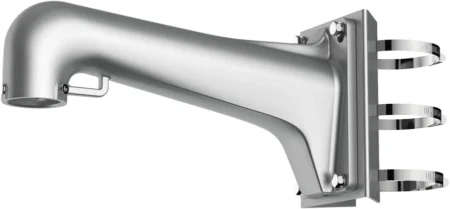 Montaje Vertical Con Montaje De Poste Hikvision Ds-1603Zj-Pole-P, Color Plata, Exterior, Para Camaras Ptz Hikvision