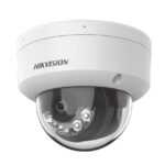 Camara Domo IP Hikvision Ds-2Cd2123G2-Lis2U 2 Mpx/Lente 2.8 Mm/Dual Light+2 Microfonos Integrados/30 Mts Luz Blanca+30 Mts Ir/Acusense/Exterior IP67/Ik10/Wdr 120Db/PoE/Onvif/Micro SD/Metal/Acusearch