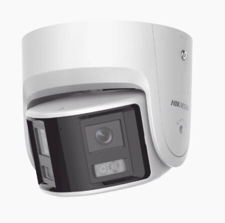 [ Protección Activa ] Turret IP Panorámica 4 Megapíxel / 2 Lentes 2.8 Mm (180°) / Imagen A Color 24/7 (Colorvu) / PoE / Wdr 130° -