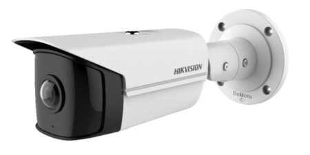 Camara Bala IP Hikvision Ds-2Cd2T45G0P-I 4Mp/Serie Pro+/Panoramica 180°/20 Mts Ir Exir/Wdr/Exterior IP67/Video Analiticos/PoE/MicroSD