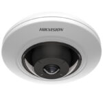 Cámara Mini Fisheye IP 5 Megapíxel Ds-2Cd3956G2-Is(U) / Panorámica 180° - 360° / 8 Mts Ir / Interior / PoE / Heop / Acusense / Detección Facial / Micrófono -