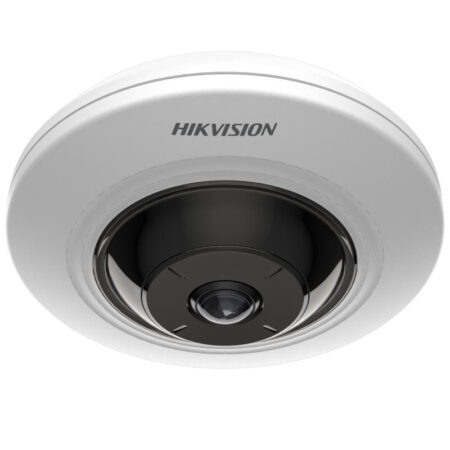 Cámara Mini Fisheye IP 5 Megapíxel Ds-2Cd3956G2-Is(U) / Panorámica 180° – 360° / 8 Mts Ir / Interior / PoE / Heop / Acusense / Detección Facial / Micrófono –