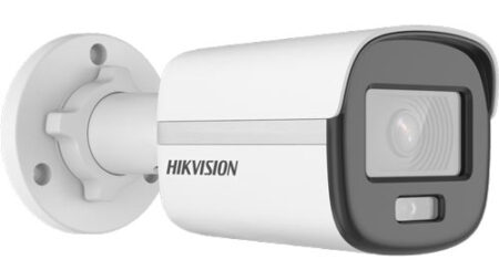Camara Bala Turbohd Hikvision Ds-2Ce10Df0T-F, 1080P/Imagen A Color 24/7/Lente 2.8Mm/Metal/Luz Blanca 20 Mts/IP67/Tvi-Ahd-Cvi-Cvbs/Dwdr