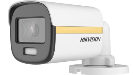 Camara Bala Turbohd 4K Hikvision Colorvu Imagen A Color 24/7/Lente 2.8Mm/Metal/Luz Blanca 20Mts/Exterior IP67/Wdr 130Db, Ds-2Ce10Uf3T-E