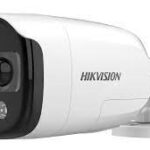 Camara Bala Turbohd Hikvision Ds-2Ce12Df3T-Pirxos 2Mp/Imagen A Color/Lente 2.8Mm/Luz Blanca 40Mts/IP67/Estrobo Rojo-Azul/Microfono Integrado