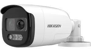 Camara Bala Turbohd Hikvision Ds-2Ce12Df3T-Pirxos 2Mp/Imagen A Color/Lente 2.8Mm/Luz Blanca 40Mts/IP67/Estrobo Rojo-Azul/Microfono Integrado