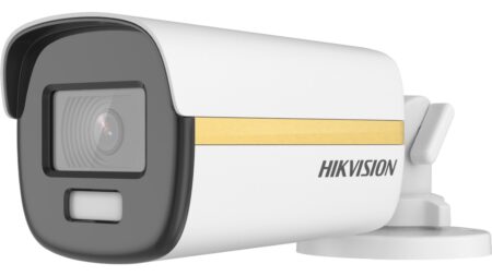 Camara Bala Turbohd Hikvision 4K/Imagen A Color 24/7/Lente 3.6Mm/Metal/Luz Blanca 40 Mts/IP67/Wdr 130Db/4 Tecnologias, Ds-2Ce12Uf3T-E