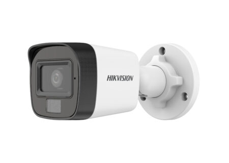 Camara Bala Hikvision,Ds-2Ce16D0T-Lfs, Turbohd 2Mp Lente 2.8 Mm 30 Mts Ir Exir+20 Mts Luz Blanca,Microfono Integrado Gran Angular 101°