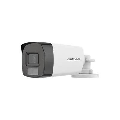 Camara Bala Turbohd Hikvision Ds-2Ce17K0T-Lfs 5Mpx 3K/Lente 2.8 Mm/40 Mts Ir + 40 Mts Luz Blanca/Dual Light + Colorvu/Angular 104.5°/Exterior IP67/Microfono Integrado/Dwdr