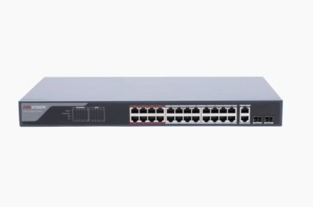 Switch PoE+ Hikvision Ds-3E1326P-Ei 24 Puertos 10/100 Mbps+2 Puertos Spf En Combo