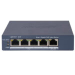 Hikvision Ds-3E1505P-Ei/M, Switch Gigabit PoE+ Monitoreable, 4 Puertos 1000 Mbps PoE+