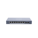 Switch Gigabit PoE+ Hikvision Ds-3E1510P-Ei 8 Puertos/Administrable/2 Puertos Gigabit/Modo Extendido Hasta 300M/110W/Color Negro