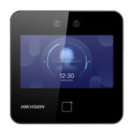 Terminal De Reconocimiento Facial Hikvision 1500 Rostros Y 3,000 Tarjetas, Lee Codigos Qr, Videoportero, Deteccion De Cubrebocas, Ds-K1T343Mwx