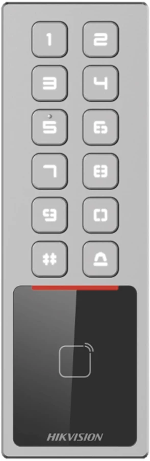 Teclado Exterior Antivandalico IP65 & Ik08 Hikvision Ds-K1T805Mx, Acceso Por Pin O Tarjeta Mifare, Alta Y Baja De Passwords Remotamente Con Horarios