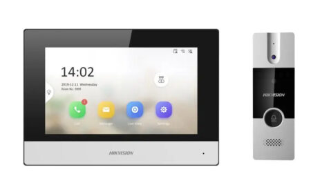 Kit De Videoportero Analógico / IP A 4 Hilos Con Función De Llamada A App Hik-Connect / Monitor Se Conecta A Internet Por Cable O WiFi Y Por 4 Hilos Al Fre –