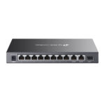 Switch Tp-Link Omada Ds111P 10 Puertos RJ45/8X10/100 PoE+ Max 65W/2X Gigabit/No Administrable/Color Negro