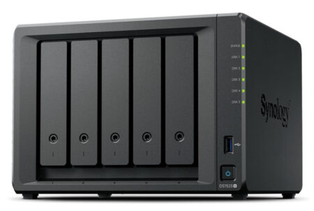 Synology NAS Diskstation Modelo Ds1525+ Expansión Hasta 15 Bahías 2 Puertos 2.5Gbe Soporte 10Gbe Almacenamiento En Caché SSD Hasta 300 Tb De Capacidad Com