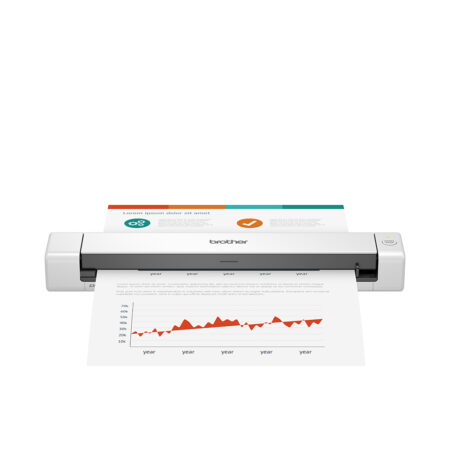 Escáner Portátil Brother Valor Ds740D – Dúplex, 15 Ppm/30 Ipm, Micro USB 3.0, Soporta 1 Hoja/Credencial Por Escaneo, Escanea Hasta 100 Hojas Diarias