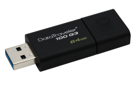 Memoria Usb3.0 De 64Gb Kingston Dt100G3/64Gb Negro