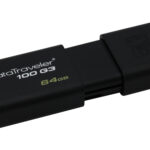 Memoria Usb3.0 De 64Gb Kingston Dt100G3/64Gb Negro