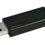 MEMORIA USB FLASH 64GB KINGSTON DT20/64GB DATATRAVELER DT20, NEGRO