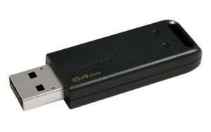 MEMORIA USB FLASH 64GB KINGSTON DT20/64GB DATATRAVELER DT20, NEGRO
