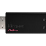 MEMORIA USB FLASH 64GB KINGSTON DT20/64GB DATATRAVELER DT20, NEGRO