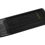 Memoria USB Tipo-C 256Gb Kingston Dt70/256Gb/Datatraveler 70/USB 3.2/Color Negro