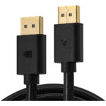 Cable De Video Displayport Macho 4K Game Factor Dtd400 2 Metros, Negro