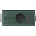 Memoria USB 3.2 256Gb Kingston Datatraveler Duo USB Flash Drive/USB-A/USB-C/Color Negro-Verde/Dtdeg2/256Gb