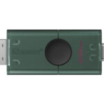 Memoria USB 3.2 256Gb Kingston Datatraveler Duo USB Flash Drive/USB-A/USB-C/Color Negro-Verde/Dtdeg2/256Gb
