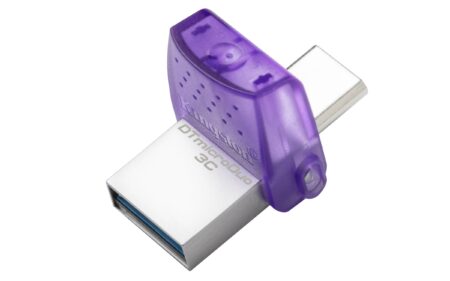 Memoria Usb3.2 256Gb Kingston Dtduo3Cg3/256Gb Datatraveler Microduo USB-A/USB-C/Morado