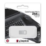 Memoria USB 3.2 256Gb Kingston Dtmc3G2/256Gb Datatraveler Micro/Color Gris