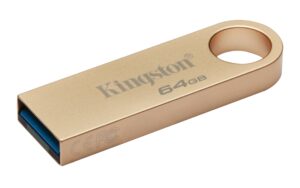 MEMORIA USB 3.2 64GB KINGSTON DTSE9G3/64GB DATATRAVELER SE9 G3/LECTURA 220MB/S/COLOR DORADO