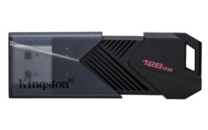 MEMORIA USB 128GB KINGSTON DTXON/128GB DATATRAVELER EXODIA ONYX, USB 3.2, COLOR NEGRO