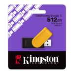 Memoria USB 3.2 De 512Gb Kingston Dtxs/512Gb Datatraveler Exodia S Tapa Giratoria/Color Negro-Amarillo