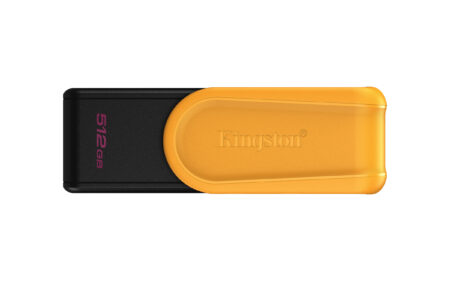 Memoria USB 3.2 De 512Gb Kingston Dtxs/512Gb Datatraveler Exodia S Tapa Giratoria/Color Negro-Amarillo