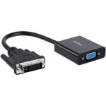 ADAPTADOR CONVERTIDOR DE VIDEO DVI-D A VGA HD15 1080P          .
