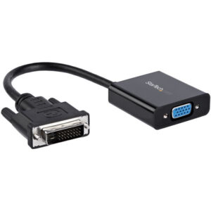 ADAPTADOR CONVERTIDOR DE VIDEO DVI-D A VGA HD15 1080P .