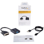 Adaptador Convertidor De Video DVI-D A VGA Hd15 1080P .
