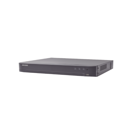 Dvr 16 Canales Turbohd + 16 Canales IP Hikvision Ids-7216Huhi-M2/A/X, 8Mpx 4K/Audio Por Coaxitron/Acusense/Reconocimiento Facial/2 Bahias De Disco Duro/Salida De Video En 4K/H.265+/Alarmas I/O